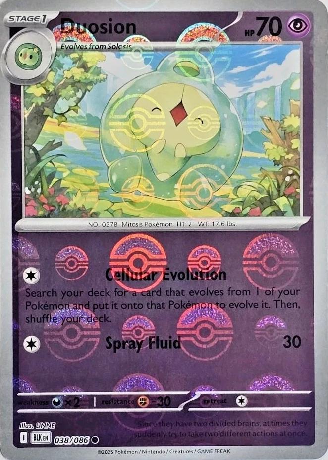 Black Bolt Duosion [Poke-Ball] Pokémon card